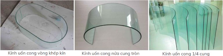 các kiểu kính uốn cong