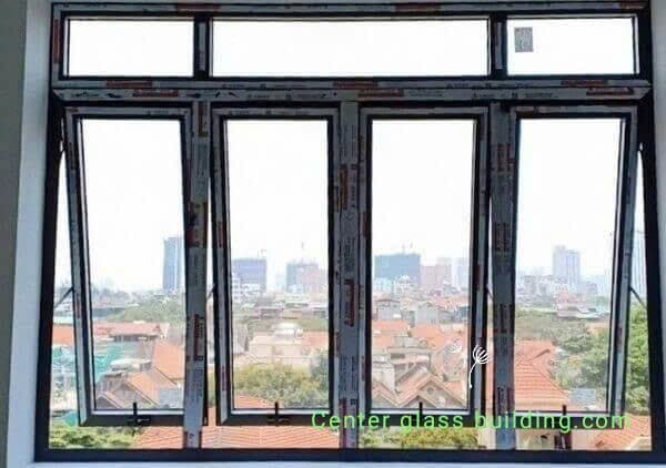 Cửa sổ mở hất khung nhôm xingfa 4 cánh